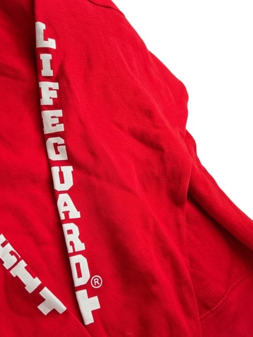 NEW W TAG Lifeguard Palm Beach Red And White Hoodie Mens XL - Picture 6 of 11
